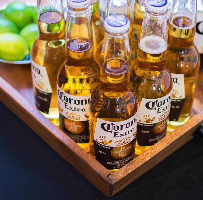 Coronas on a tray