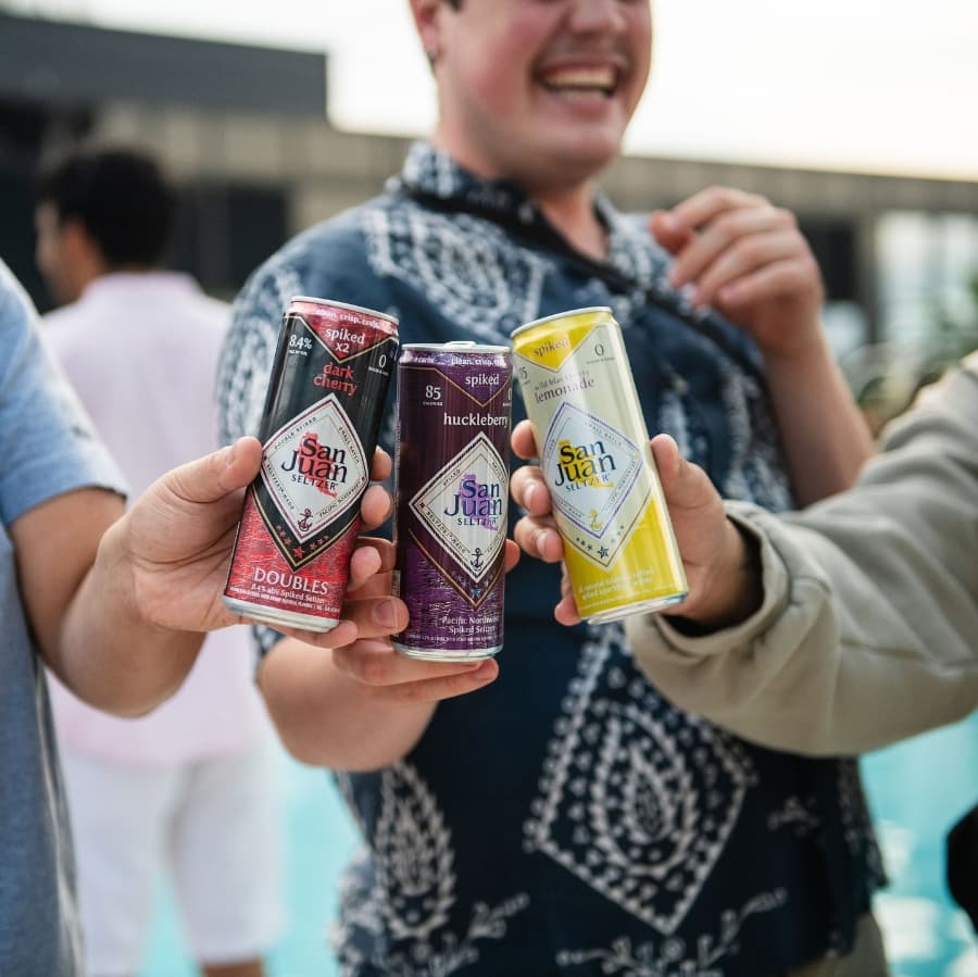 Cheersing with San Juan Seltzers